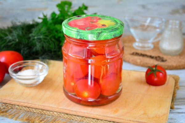 Маринованные помидоры без специй Маринованные помидоры без специй